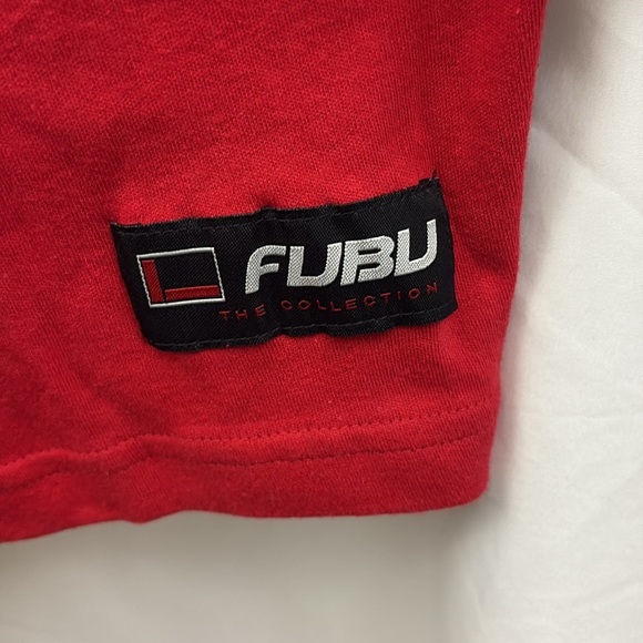 Vintage FUBU The Collection Mens Red Turtleneck Shirt Size XL Pullover NWT - Picture 4 of 8